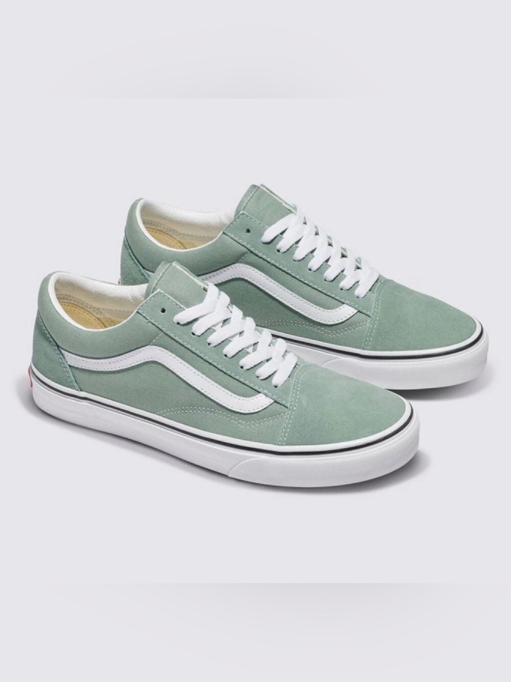Vans Color Theory Old Skool Low Top Skate Sneakers Iceberg Green Mens Sz 12